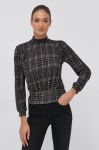 Блузка Morgan жіноча колір чорний візерунок (1867422)