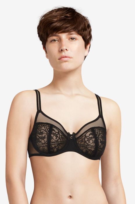 Бюстгальтер Chantelle колір чорний мереживо гладкий (1677012) Бюстгальтер Chantelle колір чорний мереживо гладкий (1677012)