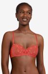 Бюстгальтер Chantelle колір червоний мереживо гладкий Бюстгальтер Chantelle колір червоний мереживо гладкий