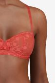 Бюстгальтер Chantelle колір червоний мереживо гладкий Бюстгальтер Chantelle колір червоний мереживо гладкий