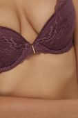 Бюстгальтер Chantelle колір фіолетовий мереживо гладкий Бюстгальтер Chantelle колір фіолетовий мереживо гладкий