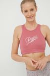 Спортивний бюстгальтер Puma Moto 521090 колір рожевий Спортивний бюстгальтер Puma Moto 521090 колір рожевий