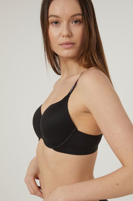 Бюстгальтер Tommy Hilfiger колір чорний однотонний (2147491)