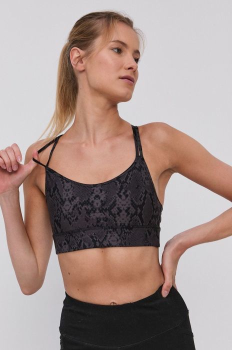 Спортивний бюстгальтер Dkny колір сірий візерунок (1586037)