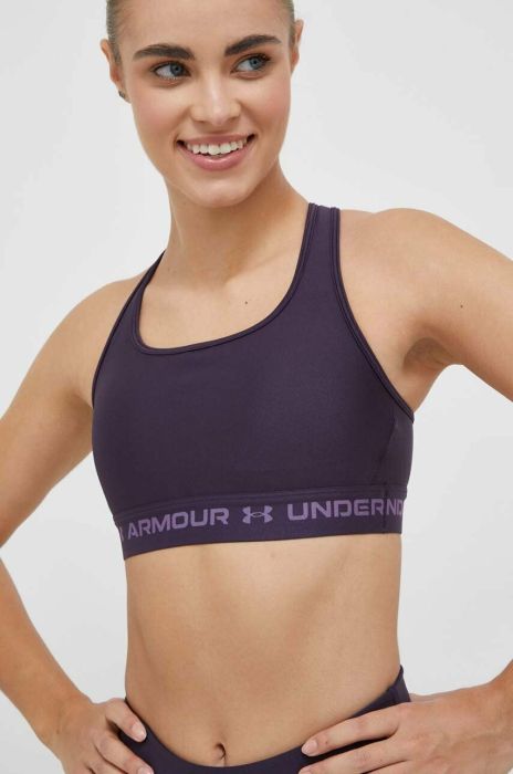 Спортивний бюстгальтер Under Armour Crossback колір синій 1361034-001 Спортивний бюстгальтер Under Armour Crossback колір синій 1361034-001