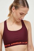 Спортивний бюстгальтер Under Armour Crossback колір бордовий Спортивний бюстгальтер Under Armour Crossback колір бордовий
