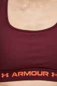 Спортивний бюстгальтер Under Armour Crossback колір бордовий Спортивний бюстгальтер Under Armour Crossback колір бордовий