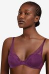 Бюстгальтер Passionata by Chantelle колір фіолетовий мереживо гладкий Бюстгальтер Passionata by Chantelle колір фіолетовий мереживо гладкий