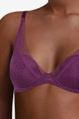 Бюстгальтер Passionata by Chantelle колір фіолетовий мереживо гладкий Бюстгальтер Passionata by Chantelle колір фіолетовий мереживо гладкий