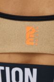 Спортивний бюстгальтер P.E Nation колір коричневий гладкий Спортивний бюстгальтер P.E Nation колір коричневий гладкий