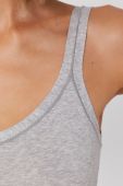 Боді United Colors of Benetton колір сірий гладкий Боді United Colors of Benetton колір сірий гладкий