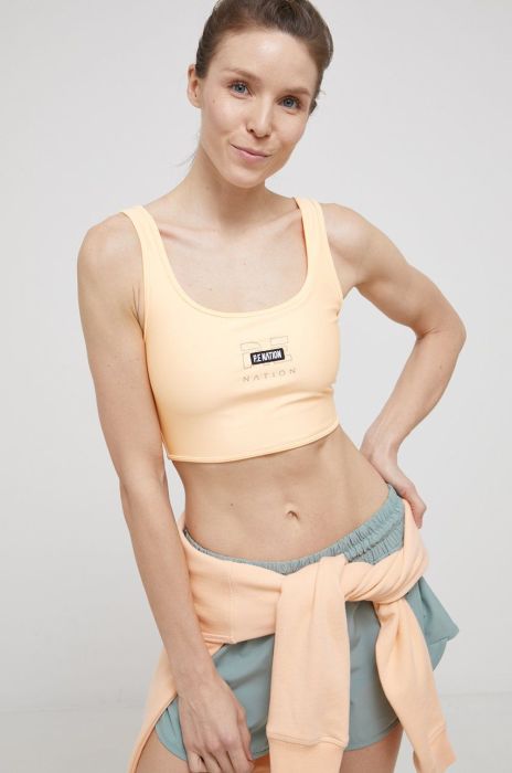 Спортивний бюстгальтер P.E Nation колір помаранчевий