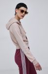 Кофта adidas Originals жіноча колір прозорий гладка Кофта adidas Originals жіноча колір прозорий гладка