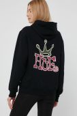 Кофта HUF жіноча колір чорний з принтом (2015095) Кофта HUF жіноча колір чорний з принтом (2015095)