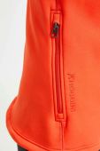 Спортивна кофта Houdini Power колір помаранчевий з капюшоном однотонна (3636948)