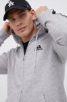 Кофта adidas чоловіча колір сірий з аплікацією (1842714) Кофта adidas чоловіча колір сірий з аплікацією (1842714)