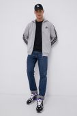 Кофта adidas чоловіча колір сірий з аплікацією (1842714) Кофта adidas чоловіча колір сірий з аплікацією (1842714)