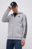 Кофта adidas чоловіча колір сірий з аплікацією (1842714) Кофта adidas чоловіча колір сірий з аплікацією (1842714)