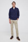 Бавовняний светер Polo Ralph Lauren чоловіча колір синій