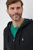 Кофта Polo Ralph Lauren чоловіча колір чорний гладка Кофта Polo Ralph Lauren чоловіча колір чорний гладка