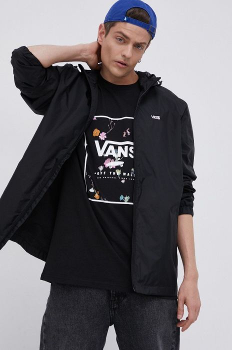 Куртка Vans чоловіча колір чорний перехідна (1868740) Куртка Vans чоловіча колір чорний перехідна (1868740)