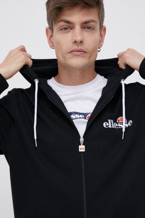 Кофта Ellesse чоловіча колір чорний з аплікацією SHS08782-112 Кофта Ellesse чоловіча колір чорний з аплікацією SHS08782-112