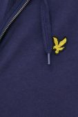 Бавовняна кофта Lyle & Scott чоловіча колір синій однотонна (2214775) Бавовняна кофта Lyle & Scott чоловіча колір синій однотонна (2214775)