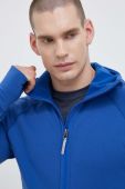 Спортивна кофта Houdini Power з капюшоном однотонна колір блакитний (3120428)
