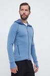 Спортивна кофта Houdini Power з капюшоном однотонна колір блакитний (3620117) Спортивна кофта Houdini Power з капюшоном однотонна колір блакитний (3620117)