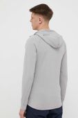 Спортивна кофта Houdini Outright колір сірий з капюшоном меланж Спортивна кофта Houdini Outright колір сірий з капюшоном меланж