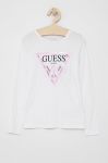 Дитячий лонгслів Guess колір білий (1521524)