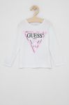 Дитячий лонгслів Guess колір білий (1541142)