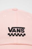 Кепка Vans колір рожевий з аплікацією (1580319)
