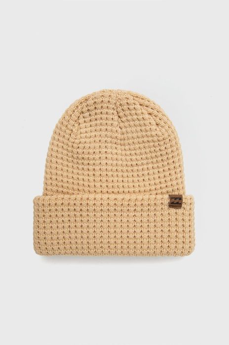 Шапка Billabong колір бежевий з товстого трикотажу (1778545)