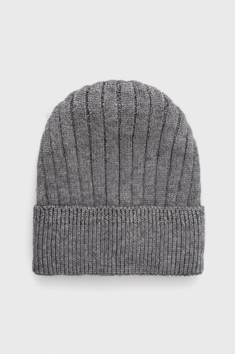 Шапка Deha колір сірий з товстого трикотажу (1727899)