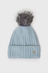 Шапка з домішкою вовни Granadilla з товстого трикотажу колір блакитний Шапка з домішкою вовни Granadilla з товстого трикотажу колір блакитний