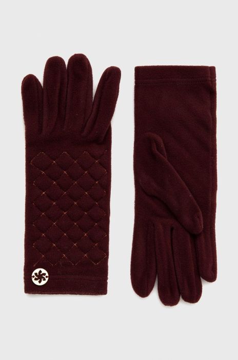 Рукавички Granadilla колір бордовий з тонкого трикотажу Рукавички Granadilla колір бордовий з тонкого трикотажу