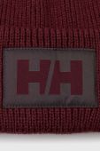 Шапка Helly Hansen колір коричневий з товстого трикотажу Шапка Helly Hansen колір коричневий з товстого трикотажу