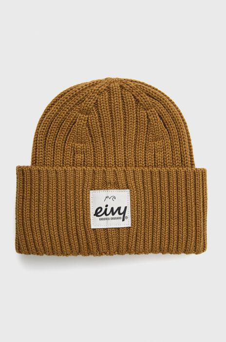 Вовняна шапка Eivy колір зелений вовна (2006474)
