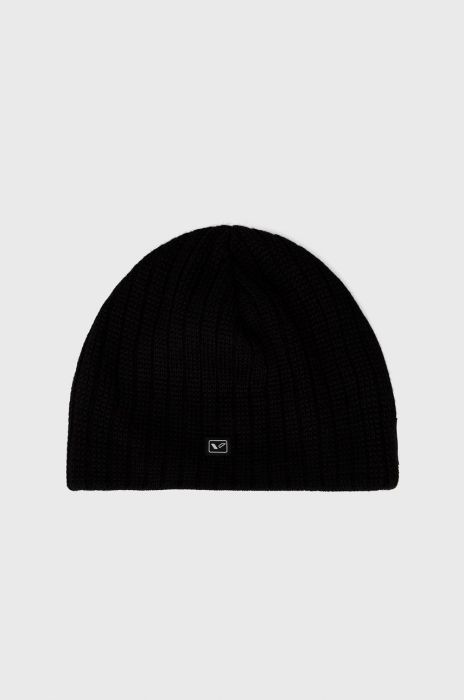 Вовняна шапка Viking колір чорний вовна Вовняна шапка Viking колір чорний вовна