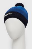 Вовняна шапка Viking вовна колір блакитний