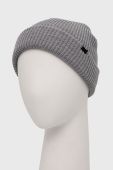 Шапка HUF колір сірий з товстого трикотажу Шапка HUF колір сірий з товстого трикотажу