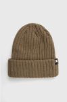 Шапка DC колір коричневий з товстого трикотажу Шапка DC колір коричневий з товстого трикотажу