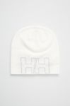 Шапка Helly Hansen колір білий з тонкого трикотажу Шапка Helly Hansen колір білий з тонкого трикотажу