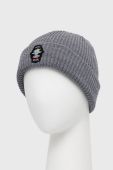Шапка Rip Curl колір сірий з тонкого трикотажу