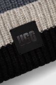 Шапка з домішкою вовни UGG колір чорний з товстого трикотажу (3566354) Шапка з домішкою вовни UGG колір чорний з товстого трикотажу (3566354)