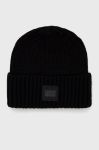 Шапка з домішкою вовни UGG колір чорний з товстого трикотажу (1890876) Шапка з домішкою вовни UGG колір чорний з товстого трикотажу (1890876)