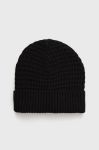Шапка з домішкою вовни Sisley колір чорний з тонкого трикотажу (1940366) Шапка з домішкою вовни Sisley колір чорний з тонкого трикотажу (1940366)
