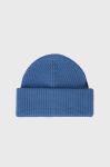 Вовняна шапка Rester?ds з товстого трикотажу вовна колір блакитний Вовняна шапка Rester?ds з товстого трикотажу вовна колір блакитний
