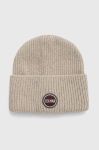 Вовняна шапка Colmar колір бежевий вовна Вовняна шапка Colmar колір бежевий вовна